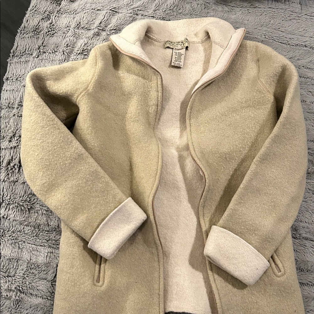 Jones New York Cream Wool Blend Jacket